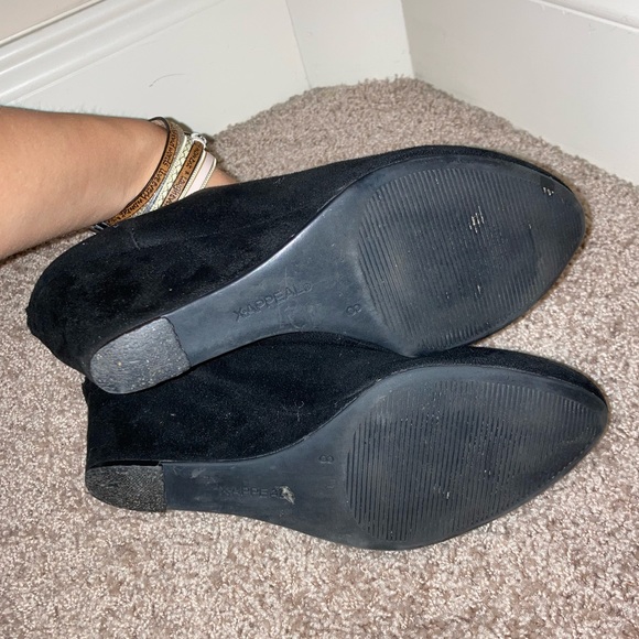 X-APPEAL Black Healed Women’s Ankle Boots - Size 8 - Picture 3 of 6